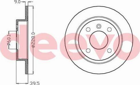 DEEVO BD29860 - Disque de frein cwaw.fr