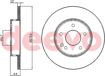 DEEVO BD29200 - Disque de frein cwaw.fr