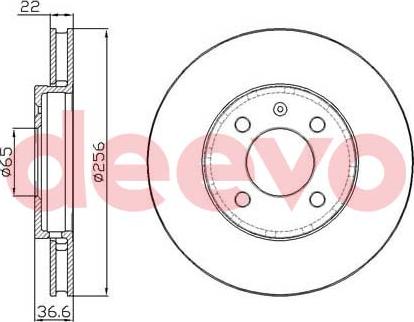 DEEVO BD24980 - Disque de frein cwaw.fr