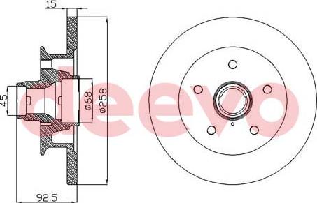 DEEVO BD24920 - Disque de frein cwaw.fr