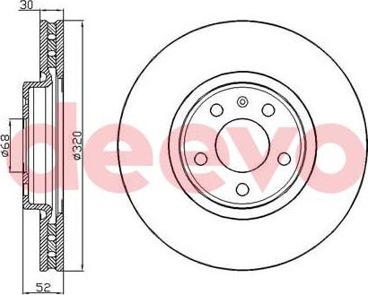 DEEVO BD24840 - Disque de frein cwaw.fr