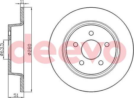 DEEVO BD24800 - Disque de frein cwaw.fr