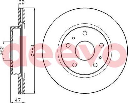 DEEVO BD24240 - Disque de frein cwaw.fr