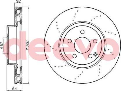 DEEVO BD24200 - Disque de frein cwaw.fr