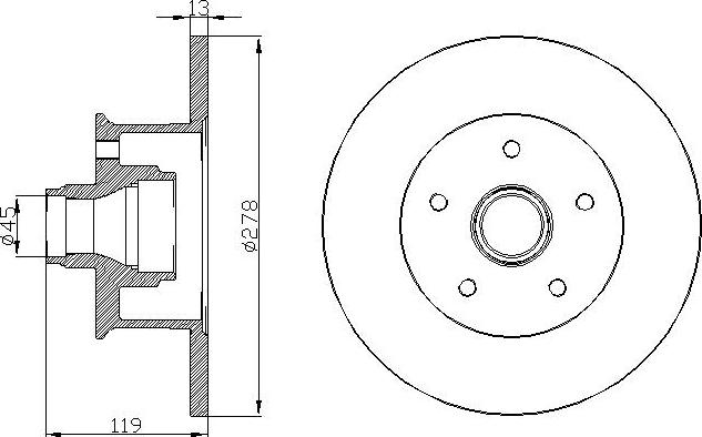 DEEVO BD24700 - Disque de frein cwaw.fr