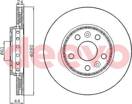 DEEVO BD24720 - Disque de frein cwaw.fr