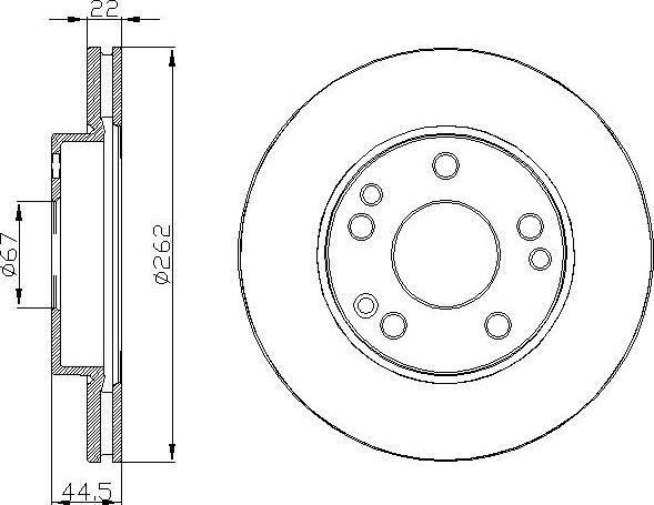 DEEVO BD25940 - Disque de frein cwaw.fr