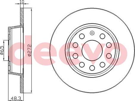 DEEVO BD25000 - Disque de frein cwaw.fr