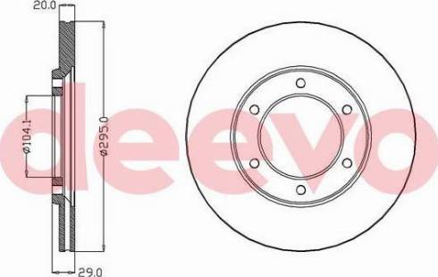 DEEVO BD26680 - Disque de frein cwaw.fr