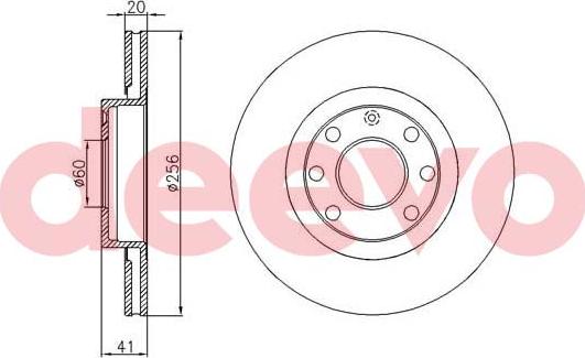 DEEVO BD26040 - Disque de frein cwaw.fr