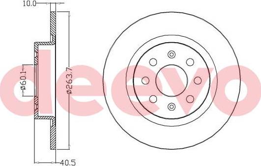 DEEVO BD20040 - Disque de frein cwaw.fr