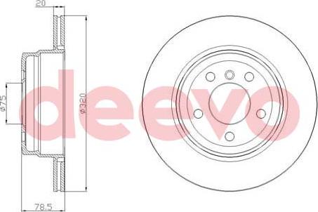 DEEVO BD20760 - Disque de frein cwaw.fr