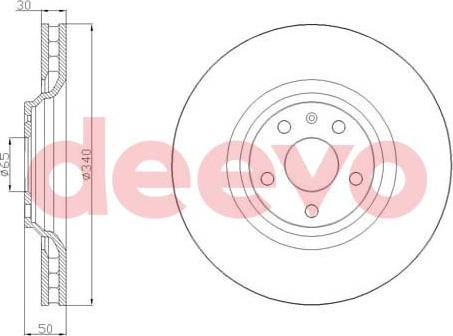 DEEVO BD21900 - Disque de frein cwaw.fr