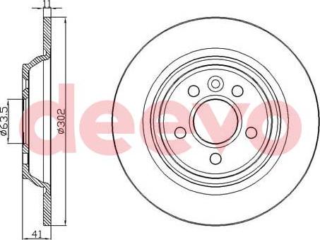 DEEVO BD21520 - Disque de frein cwaw.fr