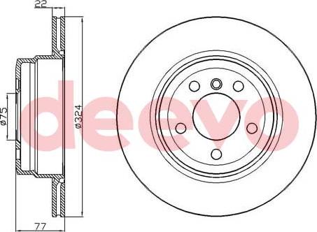 DEEVO BD21800 - Disque de frein cwaw.fr