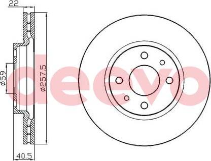 DEEVO BD28300 - Disque de frein cwaw.fr