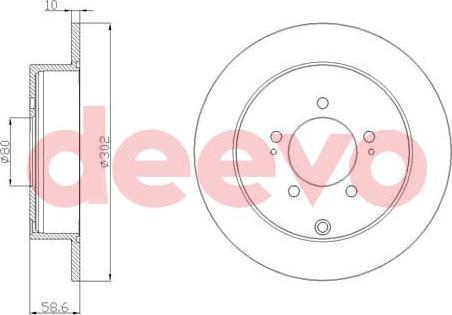 DEEVO BD23440 - Disque de frein cwaw.fr