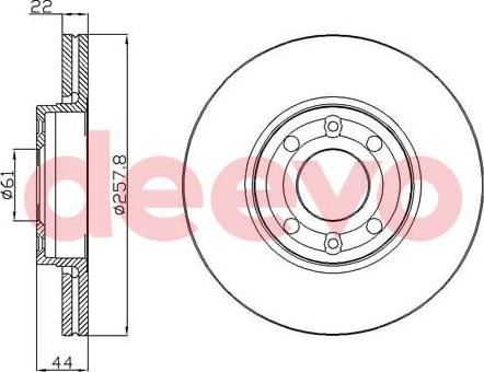 DEEVO BD23500 - Disque de frein cwaw.fr