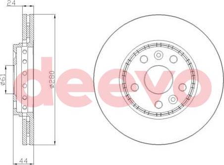 DEEVO BD23520 - Disque de frein cwaw.fr