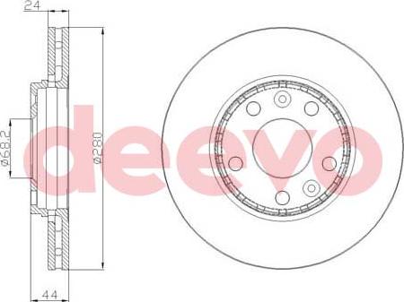 DEEVO BD22960 - Disque de frein cwaw.fr