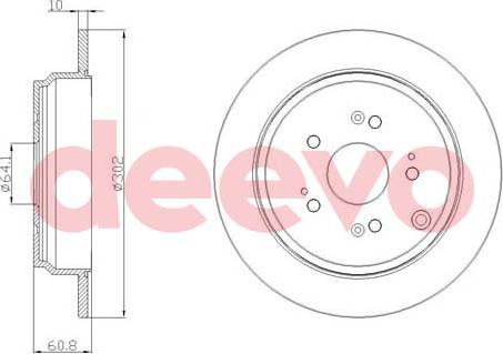 DEEVO BD22000 - Disque de frein cwaw.fr