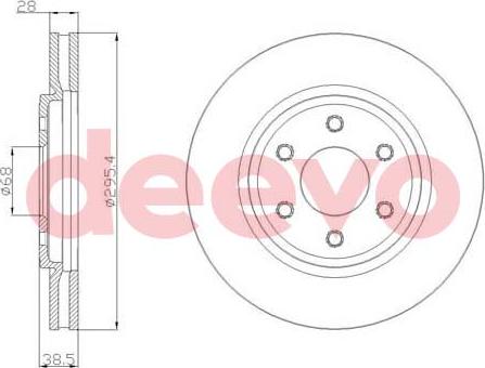 DEEVO BD22020 - Disque de frein cwaw.fr