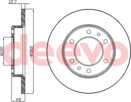 DEEVO BD27300 - Disque de frein cwaw.fr