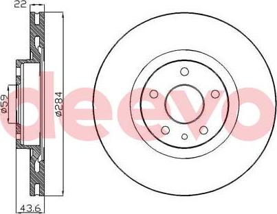 DEEVO BD27200 - Disque de frein cwaw.fr