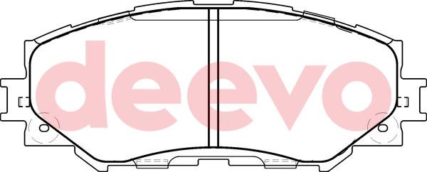 DEEVO BP59940 - Kit de plaquettes de frein, frein à disque cwaw.fr