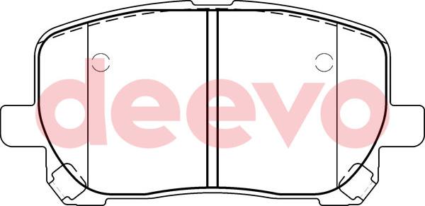 DEEVO BP59900 - Kit de plaquettes de frein, frein à disque cwaw.fr