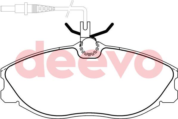 DEEVO BP59500 - Kit de plaquettes de frein, frein à disque cwaw.fr