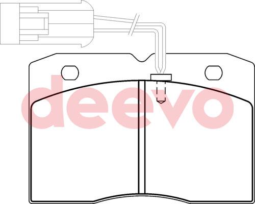 DEEVO BP59040 - Kit de plaquettes de frein, frein à disque cwaw.fr