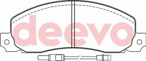 DEEVO BP59840 - Kit de plaquettes de frein, frein à disque cwaw.fr