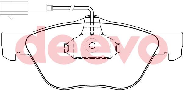 DEEVO BP59380 - Kit de plaquettes de frein, frein à disque cwaw.fr