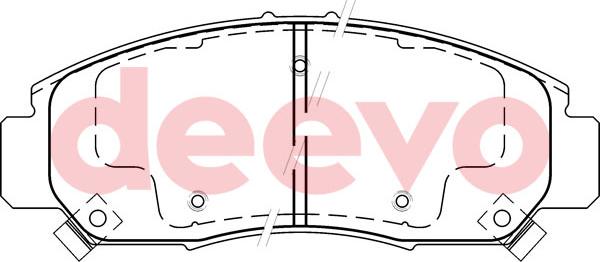 DEEVO BP59280 - Kit de plaquettes de frein, frein à disque cwaw.fr