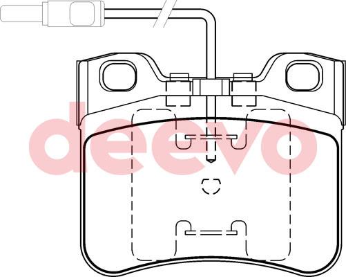 DEEVO BP54920 - Kit de plaquettes de frein, frein à disque cwaw.fr