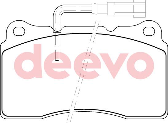 DEEVO BP54440 - Kit de plaquettes de frein, frein à disque cwaw.fr