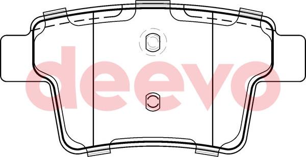 DEEVO BP54660 - Kit de plaquettes de frein, frein à disque cwaw.fr