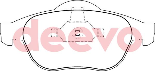 DEEVO BP54780 - Kit de plaquettes de frein, frein à disque cwaw.fr