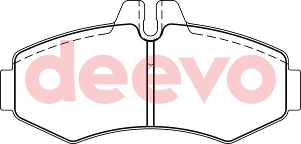 DEEVO BP55920 - Kit de plaquettes de frein, frein à disque cwaw.fr