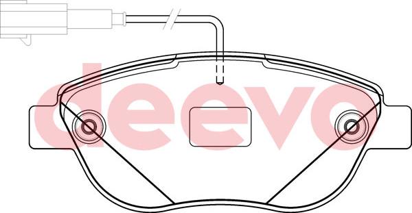 DEEVO BP55020 - Kit de plaquettes de frein, frein à disque cwaw.fr