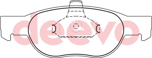 DEEVO BP56920 - Kit de plaquettes de frein, frein à disque cwaw.fr