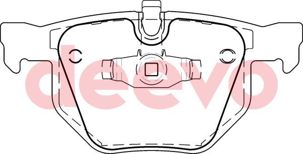 DEEVO BP56580 - Kit de plaquettes de frein, frein à disque cwaw.fr