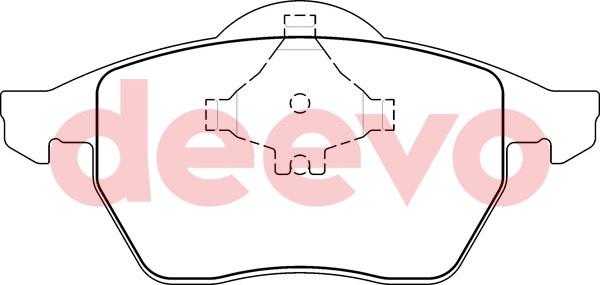 DEEVO BP56520 - Kit de plaquettes de frein, frein à disque cwaw.fr