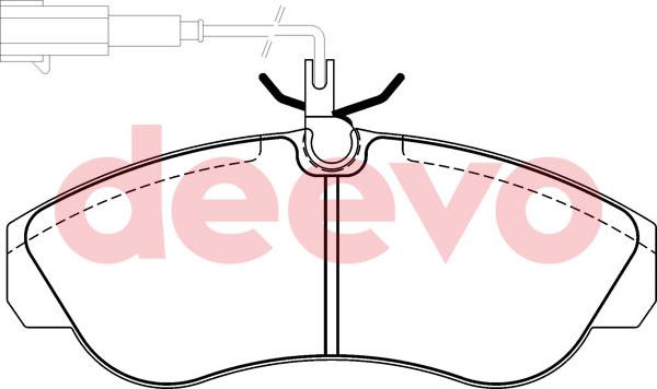 DEEVO BP56360 - Kit de plaquettes de frein, frein à disque cwaw.fr