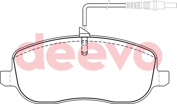 DEEVO BP50940 - Kit de plaquettes de frein, frein à disque cwaw.fr