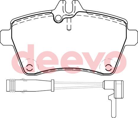 DEEVO BP50580 - Kit de plaquettes de frein, frein à disque cwaw.fr