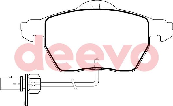 DEEVO BP50640 - Kit de plaquettes de frein, frein à disque cwaw.fr