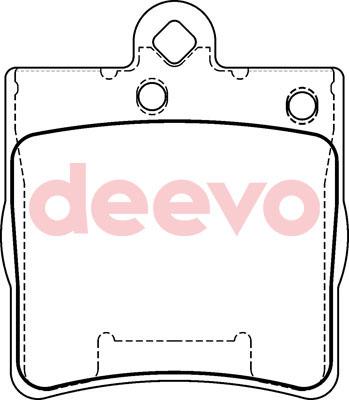 DEEVO BP51980 - Kit de plaquettes de frein, frein à disque cwaw.fr