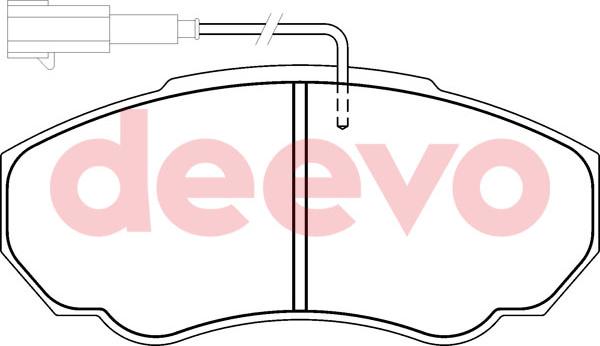 DEEVO BP51360 - Kit de plaquettes de frein, frein à disque cwaw.fr